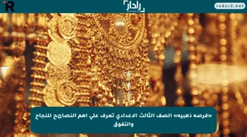 «فرصة ذهبية» الصف الثالث الاعدادي تعرف على أهم النصائح للنجاح والتفوق